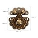 dophee 5Pcs Vintage Brass Decorative Latch Hasp with Screws, Antique Buckle for Jewelry Box Drawer Suitcase Cabinet Wooden Case - 1.57