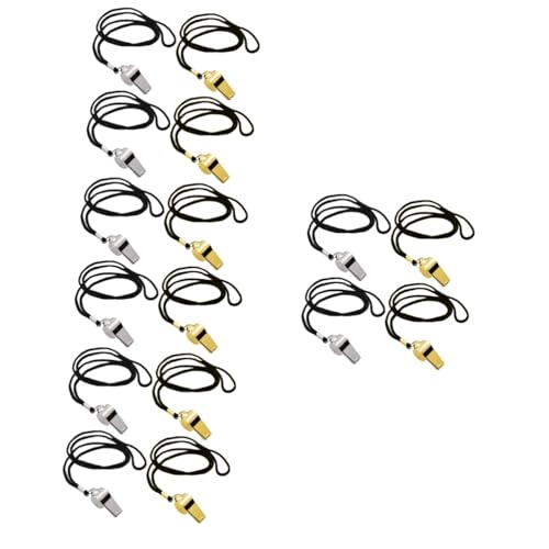 Silbatos metálicos para árbitro 8 piezas miniatura 1