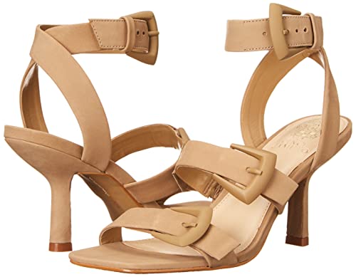 Vince Camuto Womens Jeminstie Buckle High Heeled Sandal, Tortilla, 9 Us #TOP6