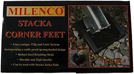 Milenco 3728 Stacka Corner Feet Pack Of 4, 7.0 cm*31.0 cm*18.0 cm