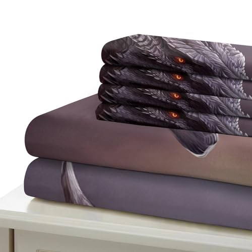 Housse de couette dauphin 3D King parure de lit résistante doux - 7