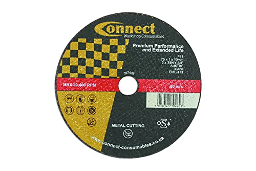 Disques à tronçonner 75 mm Connect 30460 pour couper sans bavure