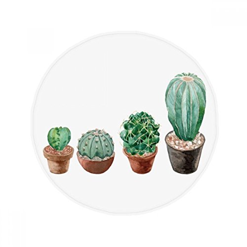 Tapis de sol multicolore à motif succulentes en polyester filé lavable 50cm - 2