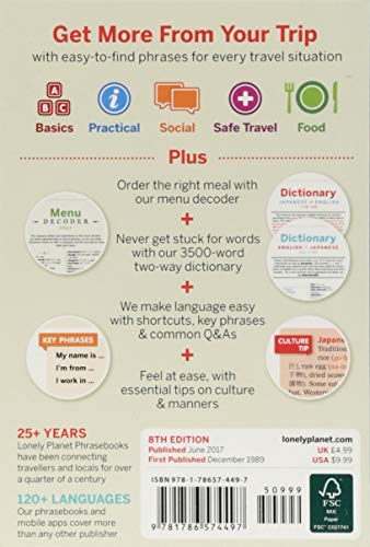 Lonely Planet Japanese Phrasebook & Dictionary #TOP1