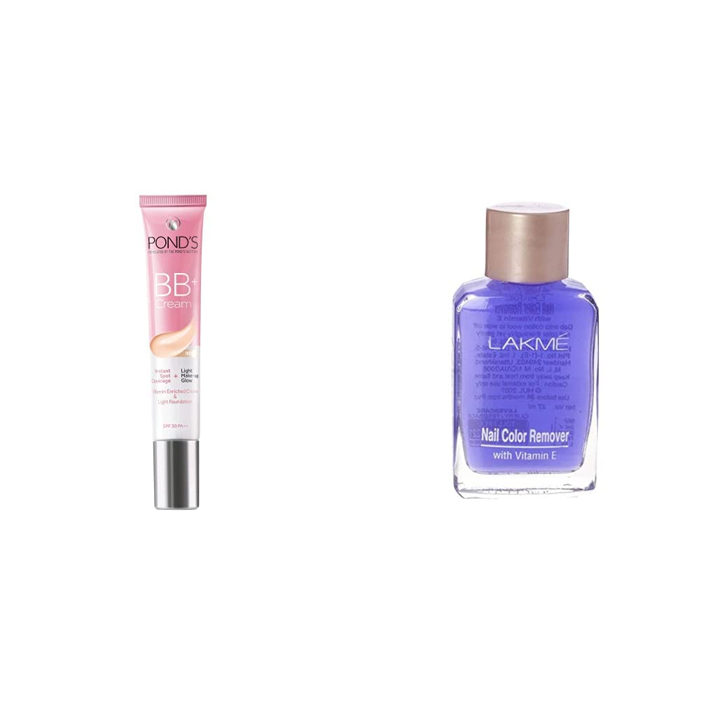 Pond's White Beauty BB+ Fairness Cream 01 Original, 18 g And Lakme Nail Color Remover, 27ml-picture-15