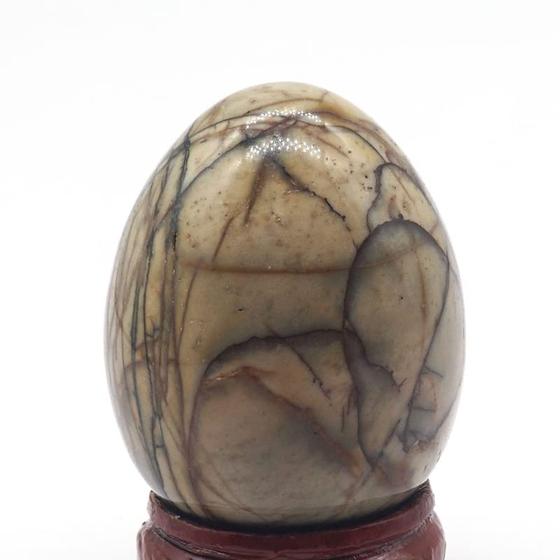 Piedra de cristal natural de 34x44mm, artesanía mineral pulida a mano 4