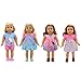 4 Pack Doll Clothes for 13-16 inch Dolls, Dress for 13-16 inches Dolls