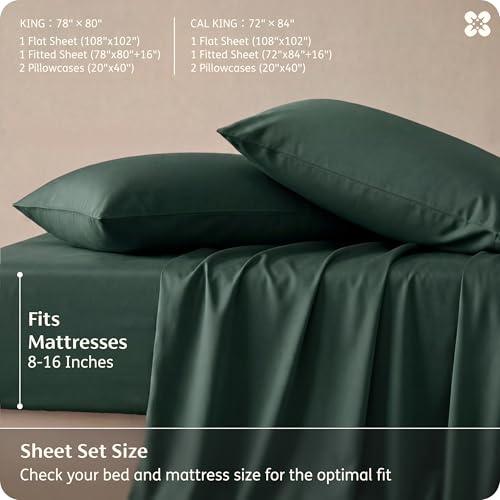 Bedsure PureWoven 100% Rayon Derived from Bamboo, King Size Sheets Set by Bedsure - Image 7