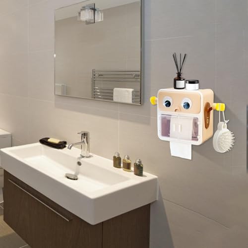 Porte-serviettes mural et distributeur de lingettes ventouse pour salle de bain - 4