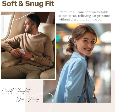 Hearprotek Airplane Ear Plugs, Reusable Earplugs for Flying Pressure Relief — 사진 5