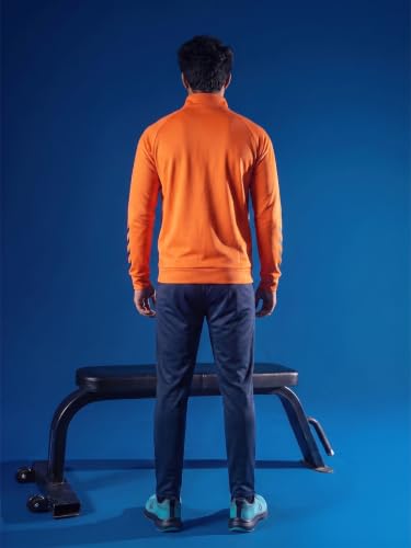 Image of hummel Promo Men's All weather Regular Fit Track Suit with Zipper and Pockets Comfortable Breathable Stretchable Soft Fabric For Everyday Use Ideal for Gym Training or Running Loungwear