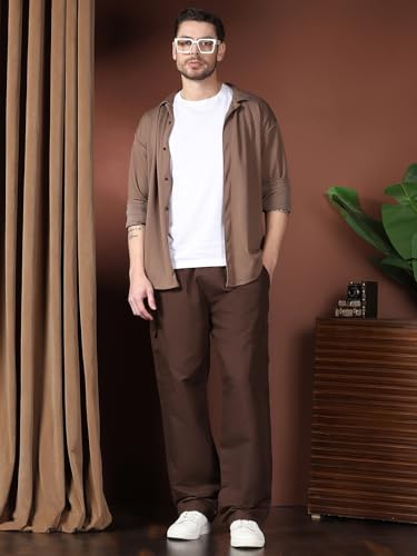 Image of KOTTY Men's Urban Style Relaxed Cargo Pants with Stylish Pockets and All-Day Comfort