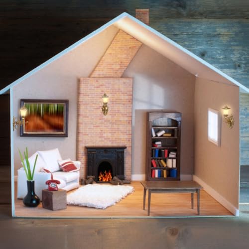 DOITOOL 4Pcs Dollhouse Wall Light Mini Vintage Dollhouse Wall Sconce Lights Decorative Miniature Lamps for DIY Micro Landscape Sand Table Ornaments - Golden by DOITOOL - Image 8