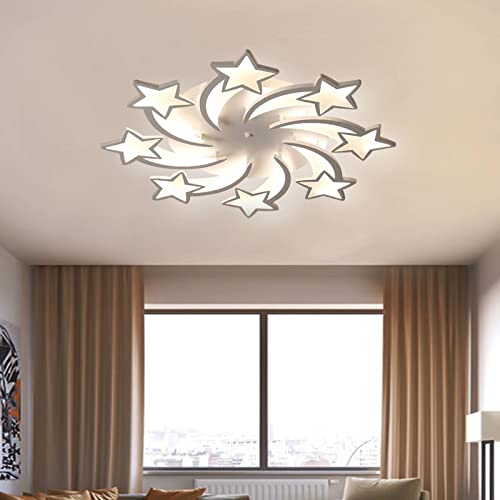 Plafonnier LED dimmable télécommande intensité variable pour salon