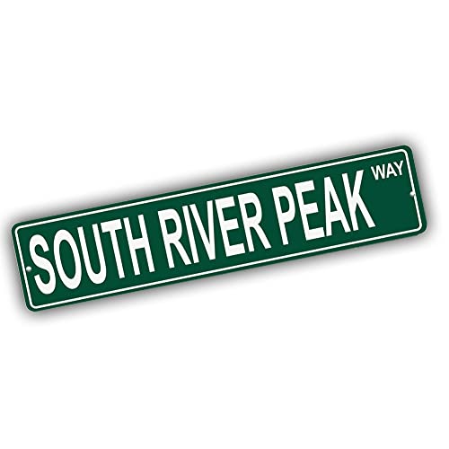 Brotherhood Aluminum Street Sign for South River Peak - Colorado Wall Decor