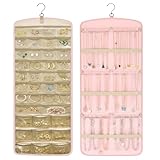 Aucuu Organizador de Joyas Colgante de Doble Cara, Organizador Bisuteria...