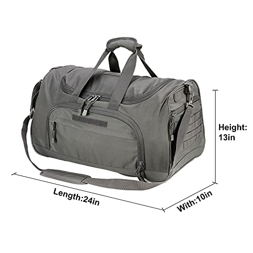 WolfWarriorX Gym Bag for Men Tactical Duffle Bag Military Travel Work Out Bags