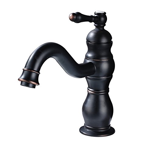 Rozin Single Hole Bathroom Basin Faucet Swivel Spout Vanity Sink Mixer Tap Oil Rubbed Bronze