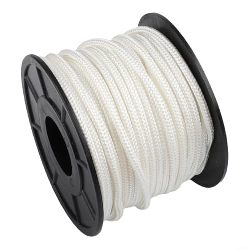 FACAIIO Corde de démarrage en nylon 30 m x 5 mm pour équipement électrique extérieur, cordon de traction pour tronçonneuse, tondeuse, souffleuse à neige