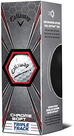 Chrome Soft X Triple Track Golf Balls (One Dozen)