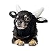 Zoo Snoods Bull Costume - Warm Knit Cow Dog Snood Wrap for Pets, Neck Ear Cover Protection for Halloween Winter (Small)