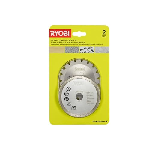 Pack RYOBI Scie matériaux R18MMS 0 18V One+ 85mm 2 lames Sans batterie ni chargeur Kit 2 lames bois / métal / carrelage RAKMMS02K - vue 6