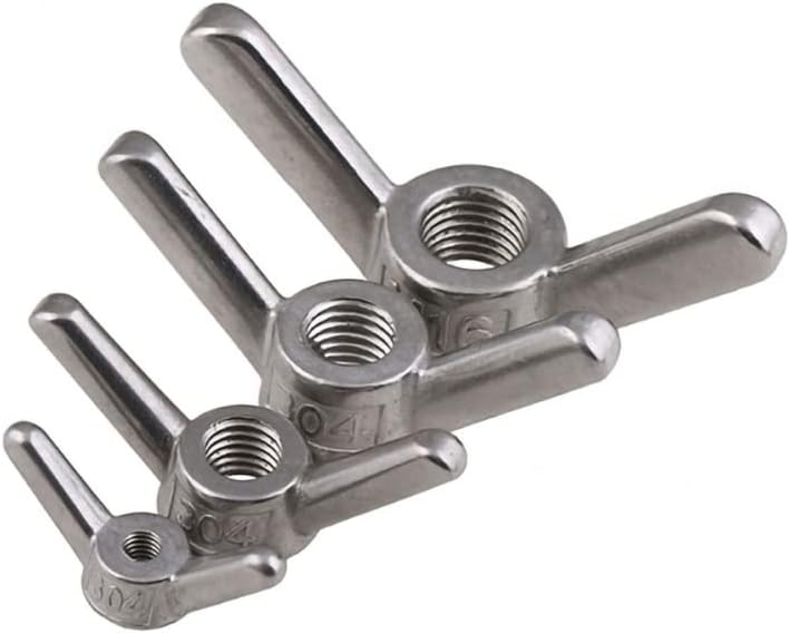 Wing Nuts,Hand Nuts,Butterfly Nut 1pcs Butterfly Wing Nut Wing Nuts Butterfly Nut 304 Stainless Steel Hand Tighten Nuts Wing Nuts (Color : M6) (Color : M8)