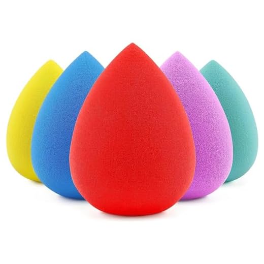 BEAKEY 5 pz Set di Spugnette Trucco Beauty, Blender Beauty Fondotinta Spugnetta, Spugnette Trucco Make up Ottimo per Liquidi, Creme e Polveri, Multi Colore Trucco Spugna Makeup