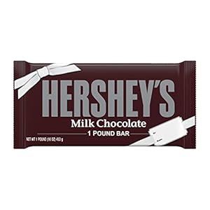 HERSHEY’S Milk Chocolate Candy, Gluten Free, 1 lb Gift Bar