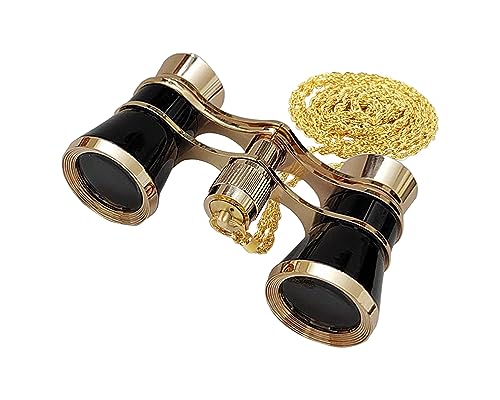 Aouloves Opera Glasses Binoculars 3 X 25 Compact And Lightweight Optical Bk7 Theater Glasses With Chain For Adults Kids Women In Concert Theater Opera (Black) #TOP19