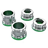 4 Stück Wasserhahn Adapter M24 auf M22-2 Reguläre und 2 Erweiterte, Doppelgewinde Gewindeadapter aus Messing, Wasserhahn Adapter für Küche Luftsprudler Wasserfilter Schläuchen, mit 4 Gummidichtung