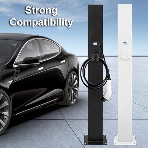 Support de chargeur de véhicule électrique au design épuré sable mat 150cm