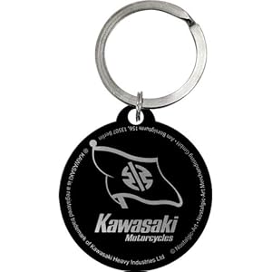 Nostalgic-Art 48032 – Kawasaki – Riders Only – Sleutelhanger rond