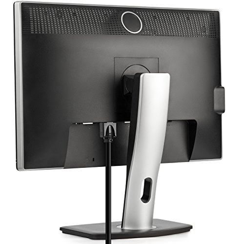 Maximm Monitor Computer Power Cord 15 Ft Flat Plug 360° Rotating Pc Cable 3 Prong For, Desktop, Printer, Scanner, 16 Awg Nema 5-15P To Iec13 - Ul Certified #TOP4