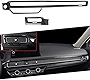 Xotic Tech Inner Dashboard Center Console AC Air Vent Outlet Cover Trim, Carbon Fiber Pattern, Compatible with Honda Civic 11th Gen 2022