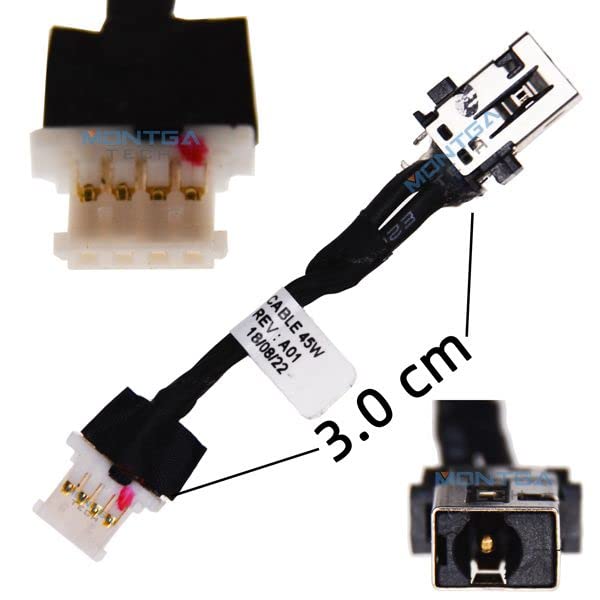 GH TechLaptop AC DC in Power Jack for Acer Swift 3 SF314-54 SF314-54G 50.GYGN1.001 SF315-41 SF315-41G SF315-41G-R6MP SF315-51 SF315-51G 1417-00GD000 50.VDFN5.005 Plug in Charging Port Socket Connector