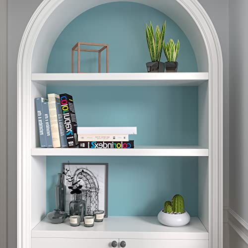 Cre8Tive 12"X80" Thick Ocean Blue Peel And Stick Wallpaper Removable Matte Blue Contact Paper Self Adhesive Waterproof Solid Color Blue Wallpaper Decorative Vinyl Roll For Bedroom Bathroom Cabinets #TOP4