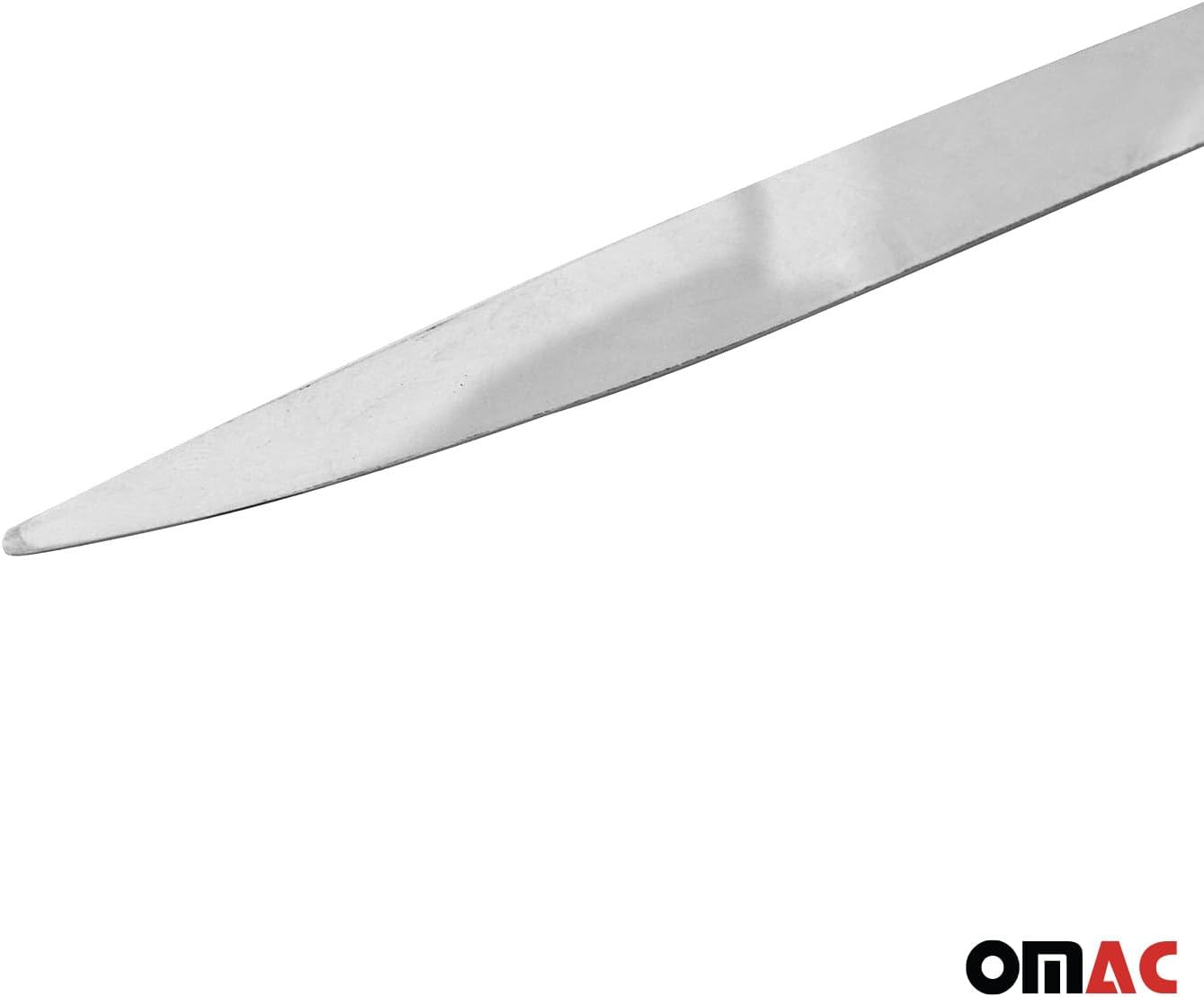 OMAC Rear Bumper Diffusor Chrome Trim for Hyundai Kona 2018-2023 Stainless Steel Silver 1Pc