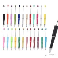 Perlen-Kugelschreiber Set – 24 Stück, Nachfüllbar, Polierter Körper, Für Schule, Büro & Geschenke