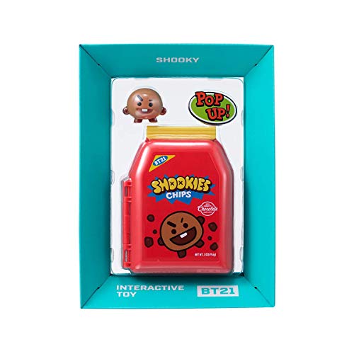 BT21 Interactive Toy, Youngtoys Official Merchandise Collectible Character Action Figure Goods by Line Friends Chimmy Cooky Shooky RJ Koya Mang Van (Shooky)