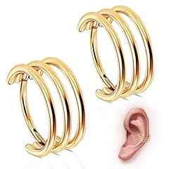 2pcs-Triple Layers-Gold