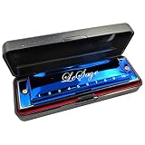 LeSage Blues Harmonica for Beginners Kids Adult 10 Hole Diatonic Harmonica Key of Blue Harmonica Chi