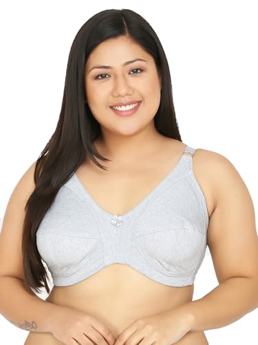 Image of Da Intimo Women's Cotton Non-Padded Non-Wired Full Coverage Bra | Comfortable Adjustable Strap Everyday Bra for Women & Girls -Set of 3 Combo, CL3-D177
