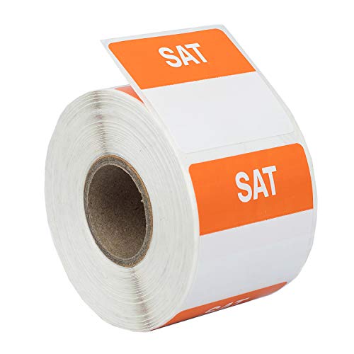 Ships Fast 1 Set (7 Rolls, 1 Per Day) Of Day Of The Week Labels (500 Labels Per Roll, 40Mmx40Mm) - Bpa Free! #TOP6