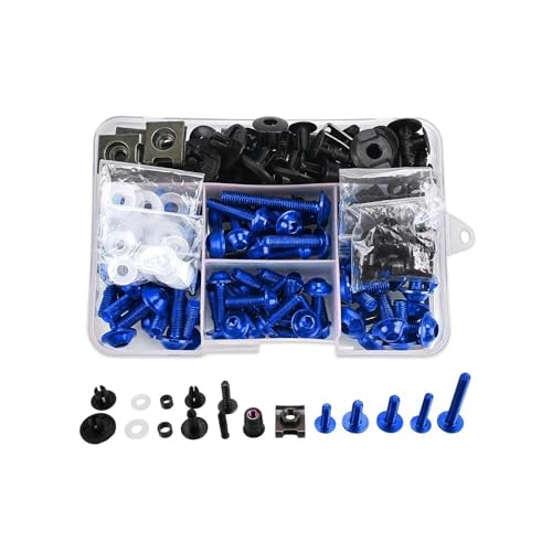 �l�W�t���i �ɓK�p����z���_�p CB500X�p CB599�p �z�[�l�b�g�p CB600�p CB600F�p M6 M5 �t�F�A�����O�{���g�L�b�g �{�f�B���[�N�t�@�X�i�[ �l�W �i�b�g(Blue)