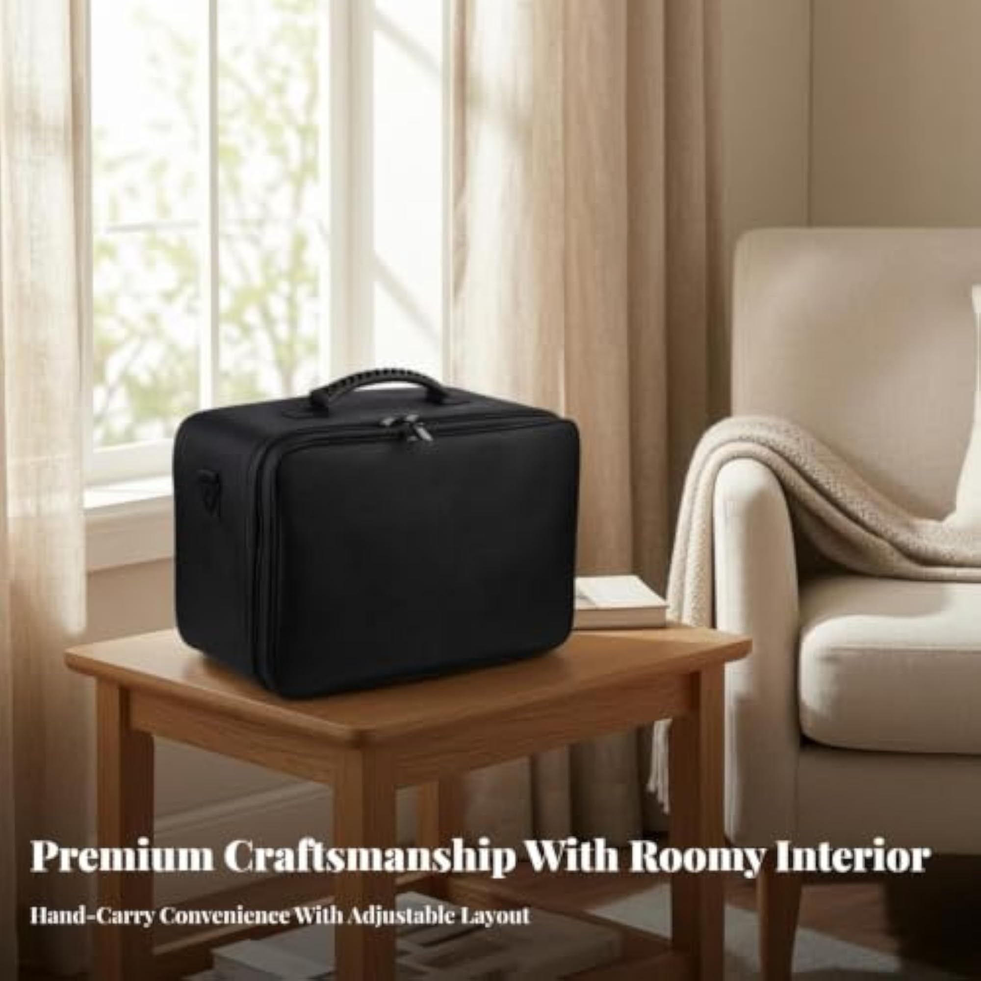 ® Makeup Case with Shoulder Strap, Portable Organizer