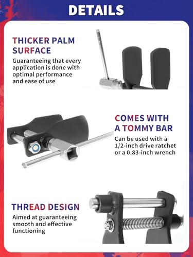 PUNMEW Ferramenta de compressão de pinça de freio Ferramenta de espalhamento de pastilha de freio re