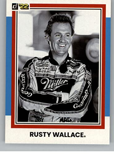 2022 Donruss Carolina Blue #190 Rusty Wallace Official NASCAR Racing Trading Card in Raw (NM or Better) Condition