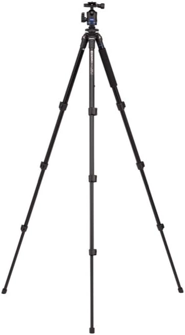 Benro TIS18AIH1 iStudio AL Series 1 Tripod Kit, 4 Section, Flip Lock, IH1 Head, Monopod Conversion (Black)