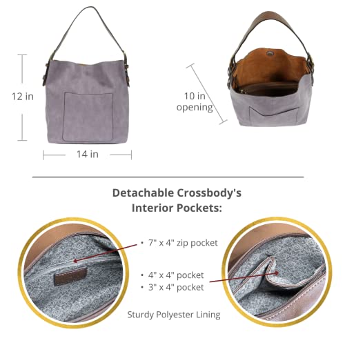 Image of Joy Susan Womens Faux Leather: Hobo 2-in-1 Handbag